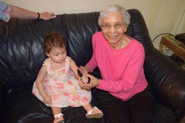 Sister Consu with little girl