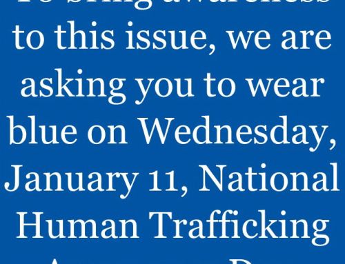 January is National Slavery and Human Trafficking Prevention Month